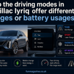 Do The Driving Modes in Cadillac Lyriq Offer Different Ranges or Battery Usages?