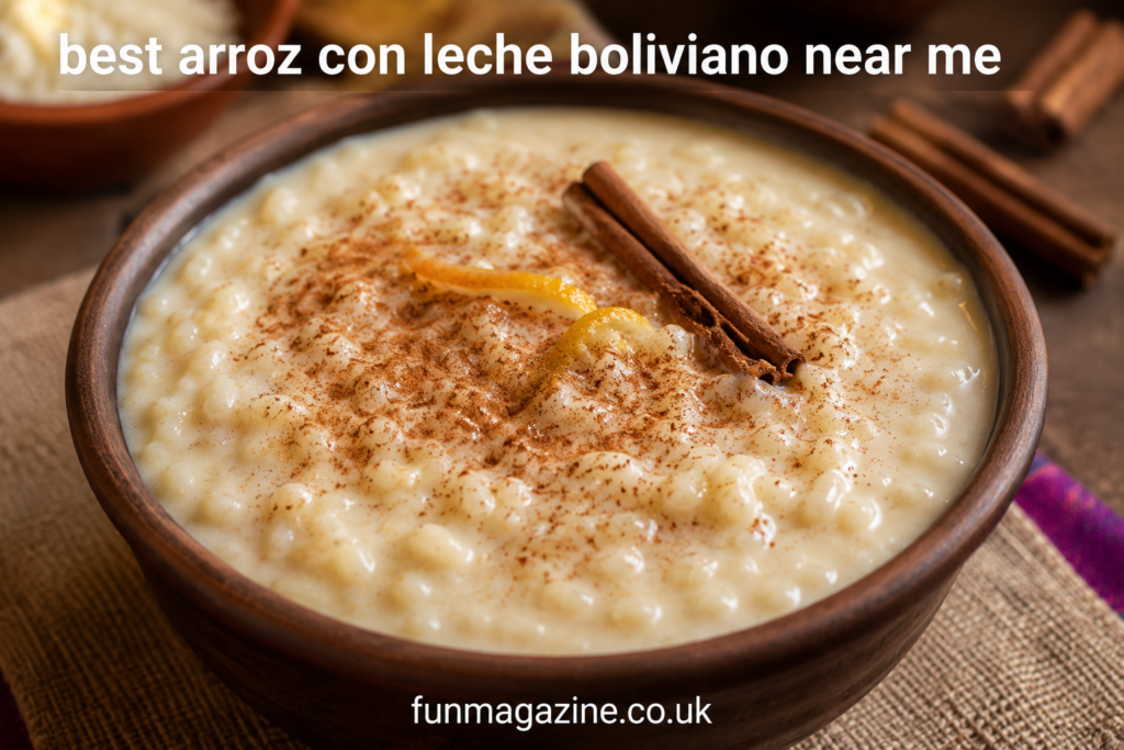 Best Arroz con Leche Boliviano Near Me