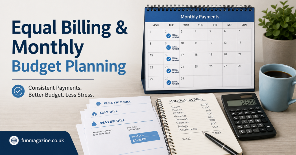 What is equal billing and how can it help you when creating your monthly budget?